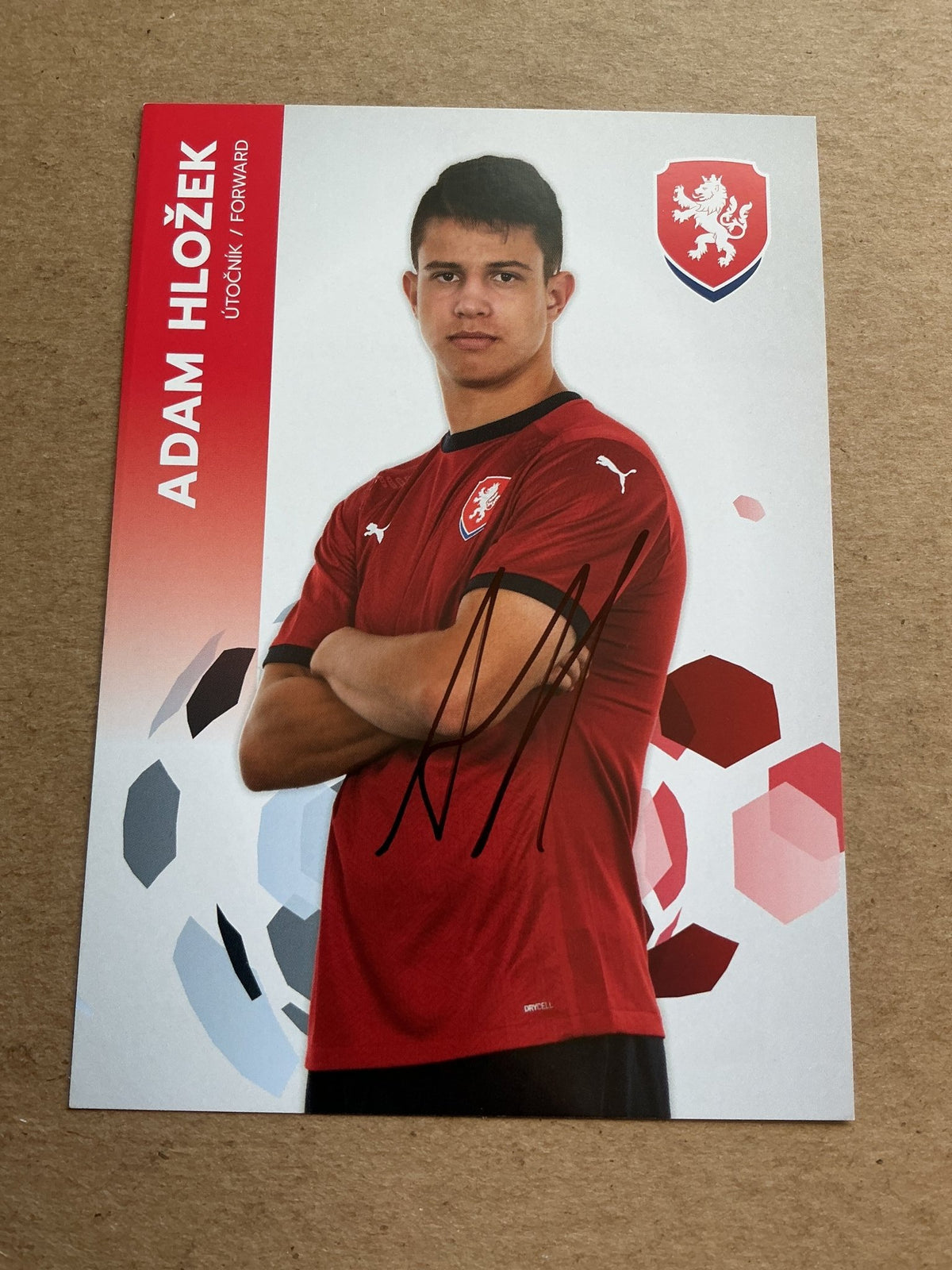Adam Hložek, Czech Republic 🇨🇿 UEFA Euro Cup 2020 hand signed - Autographs-World