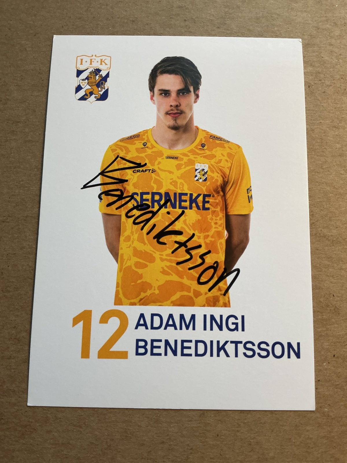 Adam Ingi Benediktsson, Iceland 🇮🇸 IFK Göteborg 2022/23 hand signed - Autographs-World