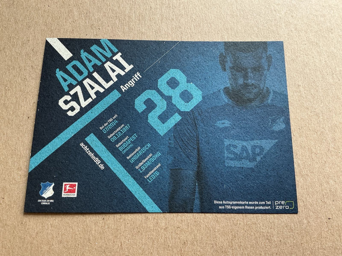 Ádám Szalai, Hungary 🇭🇺 TSG 1899 Hoffenheim 2018/19 hand signed - Autographs-World