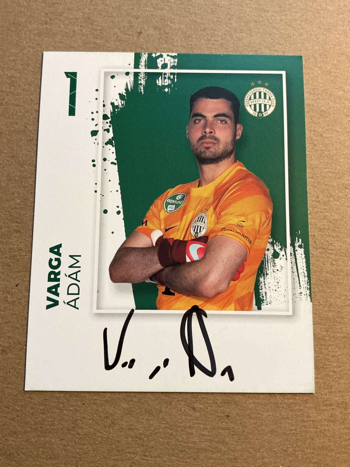 Ádám Varga, Hungary 🇭🇺 Ferencváros TC 2023/24 hand signed - Autographs-World