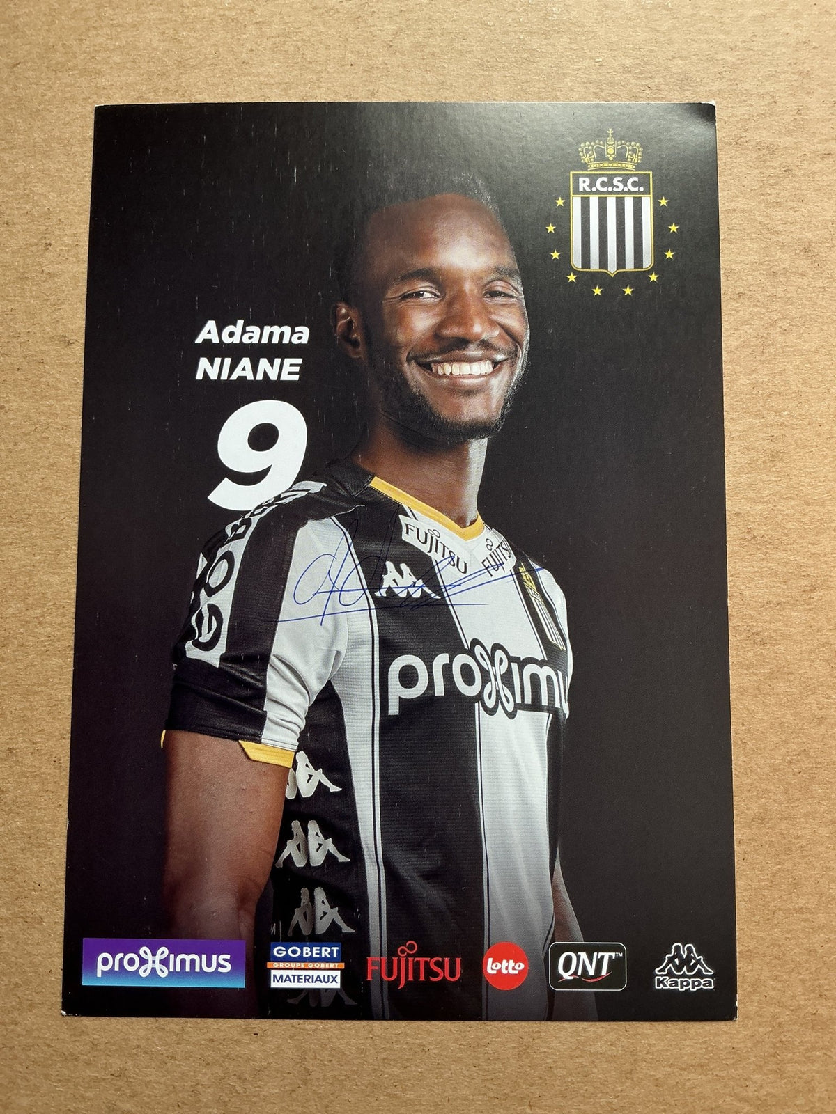 Adama Niane, Mali 🇲🇱 Royal Charleroi SC 2019/20 hand signed - Autographs-World