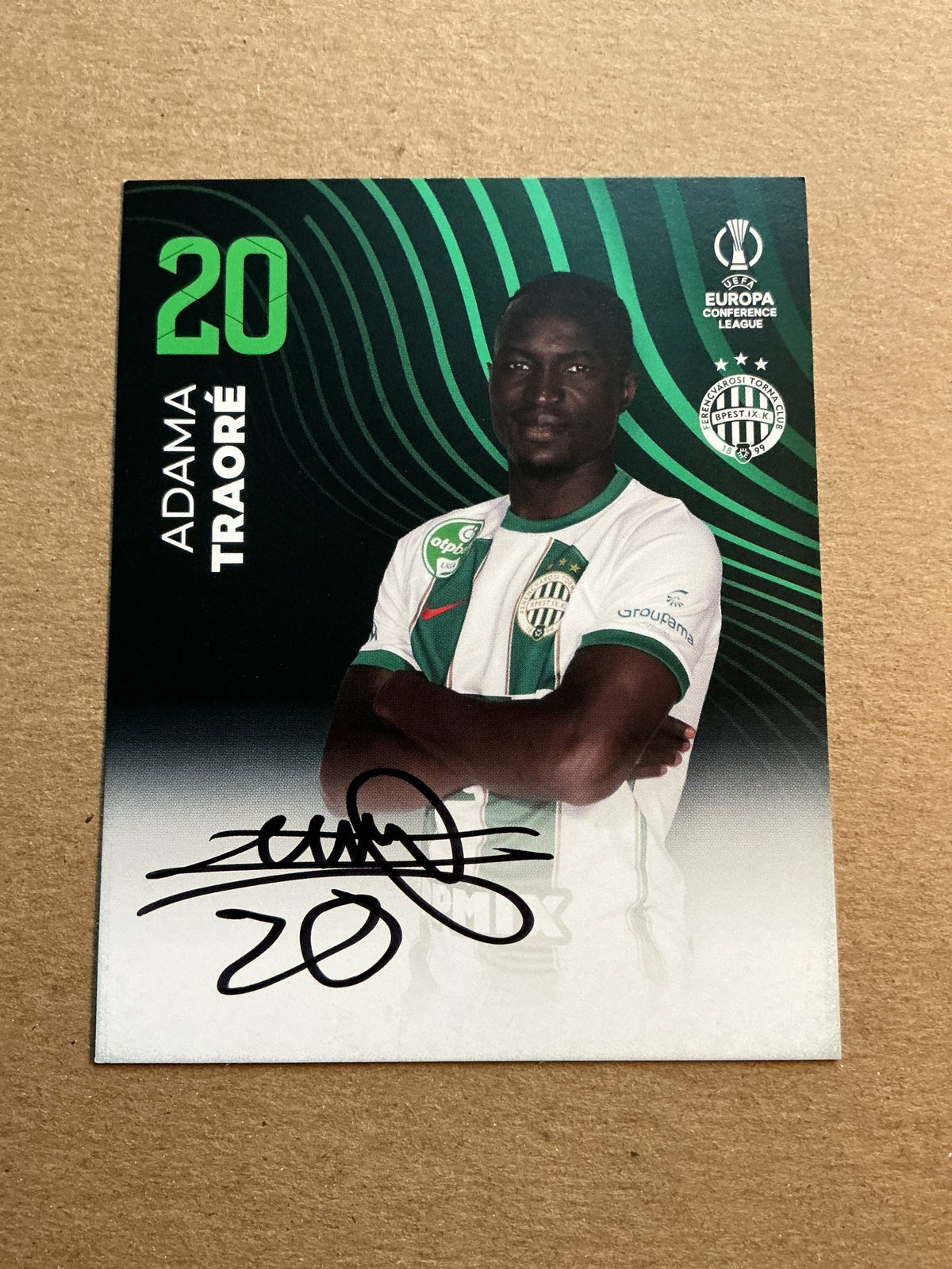 Adama Traoré, Mali 🇲🇱 Ferencváros TC 2023/24 hand signed - Autographs-World