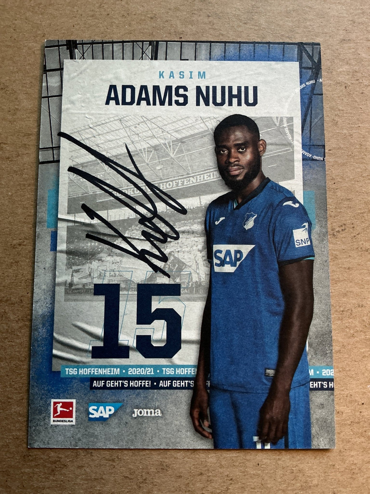 Adams Nuhu, Ghana 🇬🇭 TSG 1899 Hoffenheim 2020/21 hand signed - Autographs-World
