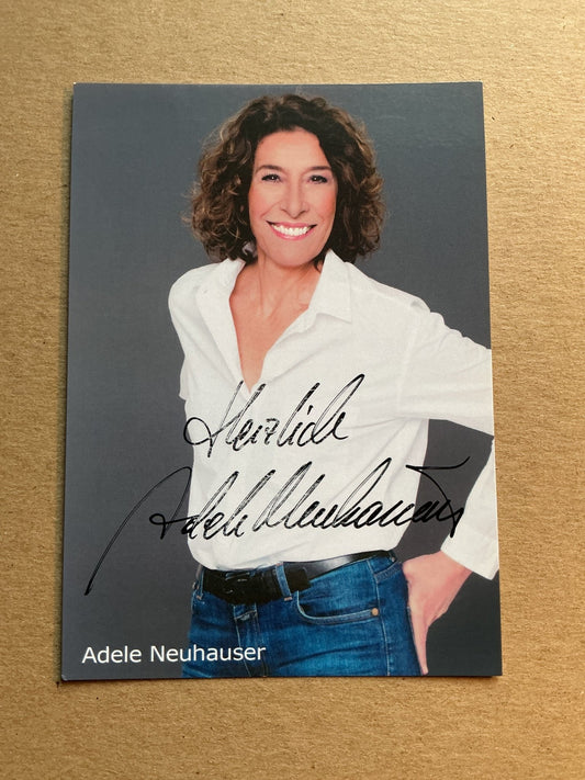 Adele Neuhauser, Austria 🇦🇹 Actress 2024 hand signed - Autographs-World
