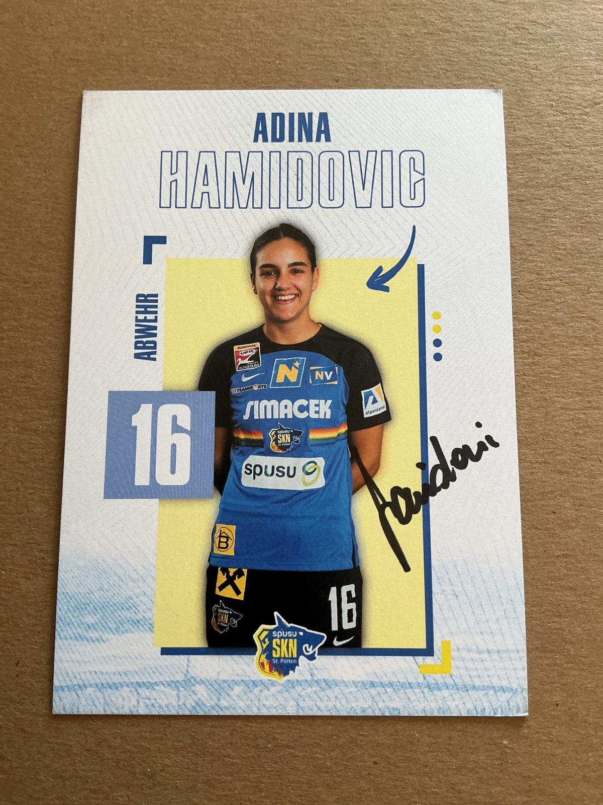 Adina Hamidovic, Austria 🇦🇹 SKN St. Pölten 2023/24 hand signed - Autographs-World