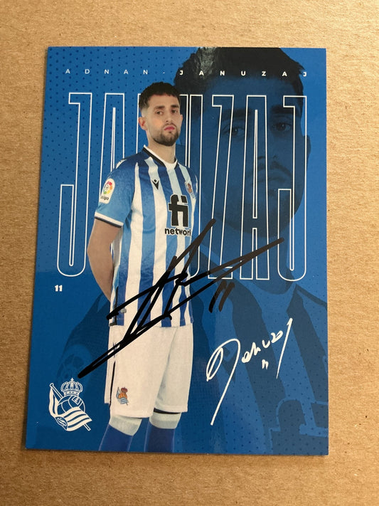 Adnan Januzaj, Belgium 🇧🇪 Real Sociedad 2021/22 hand signed - Autographs-World