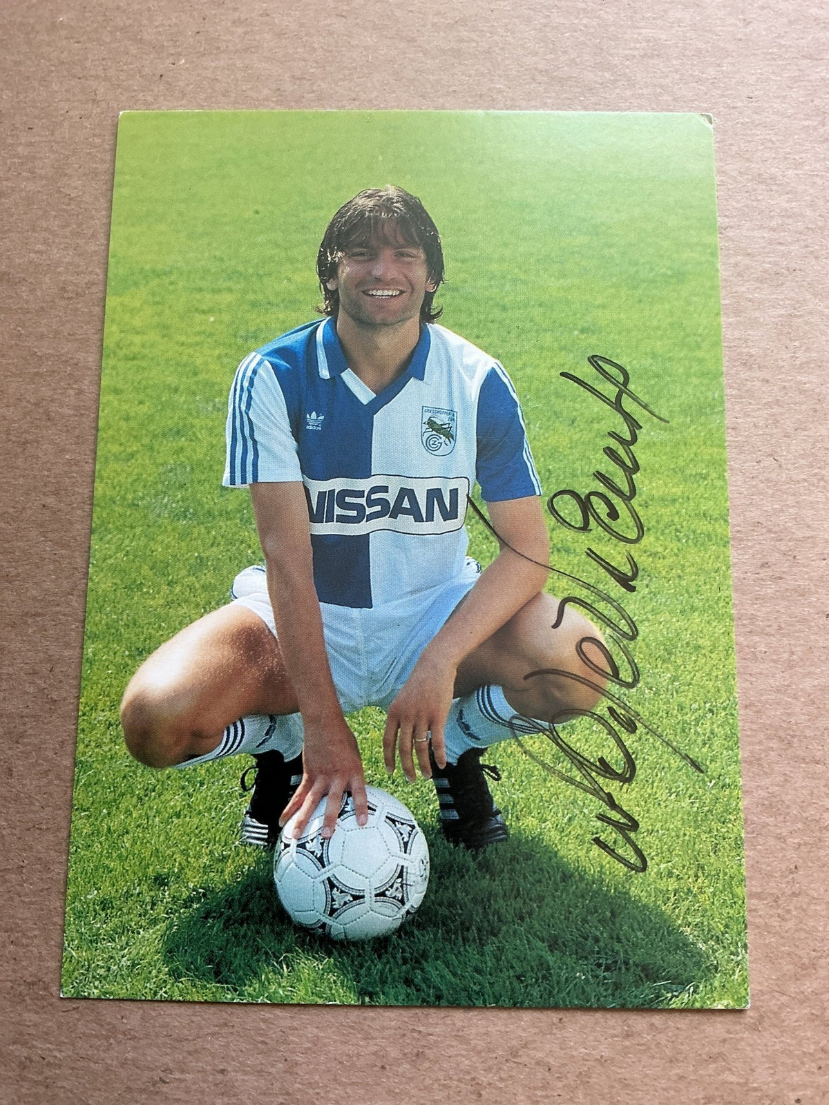 Adrian De Vicente, Argentina 🇦🇷 Grasshoppers Zürich 1991/92 hand signed - Autographs-World