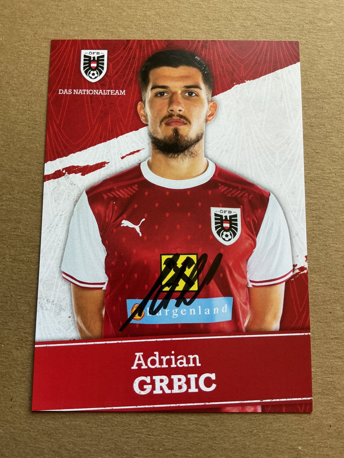 Adrian Grbic, Austria 🇦🇹 UEFA Euro Cup 2020 hand signed - Autographs-World