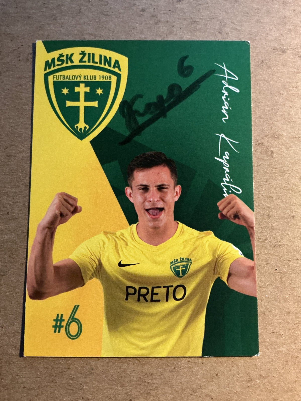 Adrián Kaprálik, Slovakia 🇸🇰 MŠK Žilina 2021/22 hand signed - Autographs-World