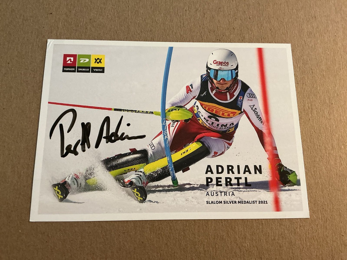 Adrian Pertl, Austria 🇦🇹 Alpine Winter 2022/23 hand signed - Autographs-World