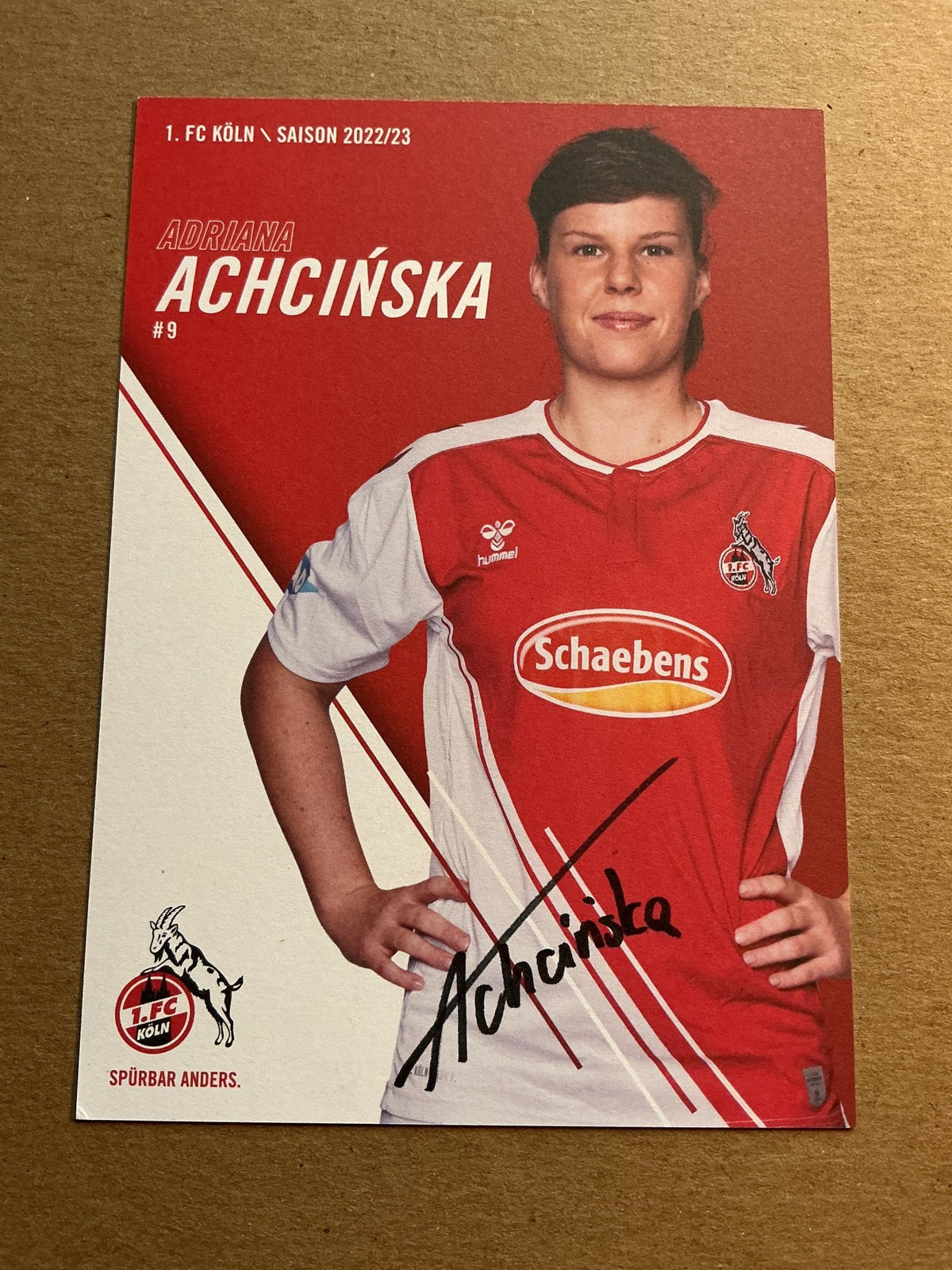 Adriana Achcińska, Poland 🇵🇱 1.FC Köln 2022/23 hand signed - Autographs-World