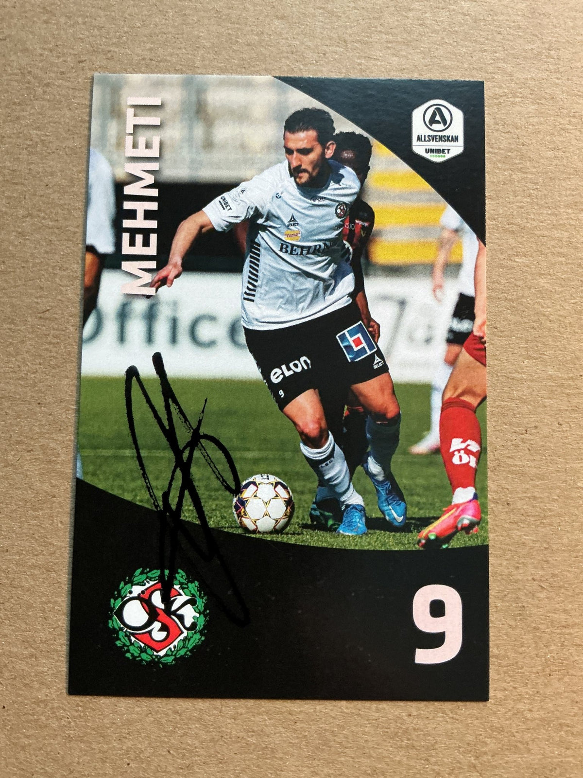 Agon Mehmeti, Albania 🇦🇱 Örebro SK 2021/22 hand signed - Autographs-World