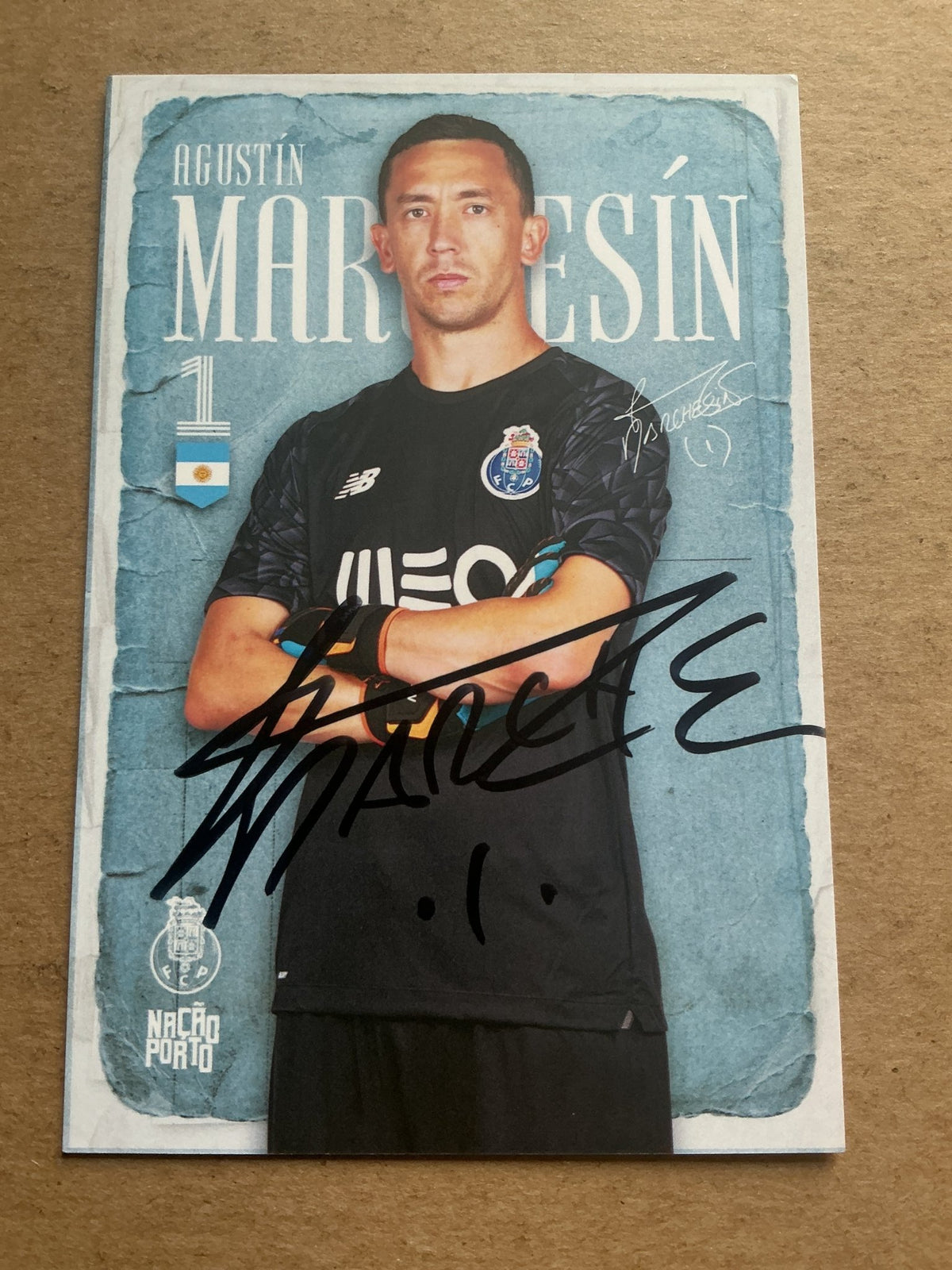 Agustín Marchesín, Argentina 🇦🇷 FC Porto 2020/21 hand signed - Autographs-World
