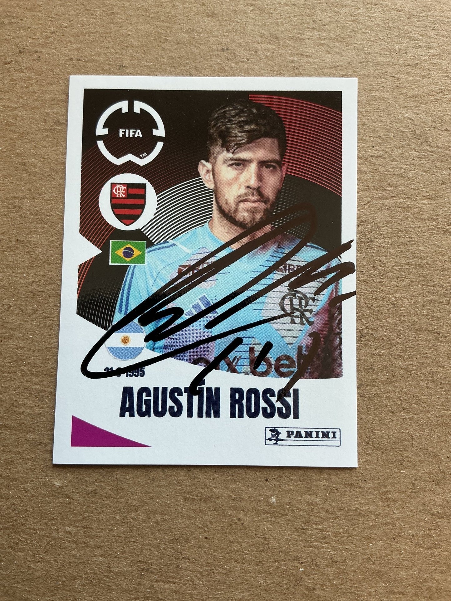 Agustin Rossi, Argentina 🇦🇷 CR Flamengo Club World Cup 2025 Panini hand signed - Autographs-World
