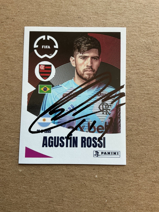 Agustin Rossi, Argentina 🇦🇷 CR Flamengo Club World Cup 2025 Panini hand signed - Autographs-World