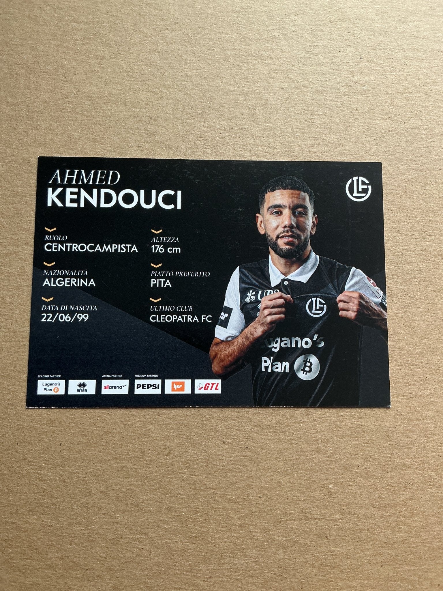 Ahmed Kendouci, Algeria 🇩🇿 HC Lugano 2025/26 hand signed - Autographs-World