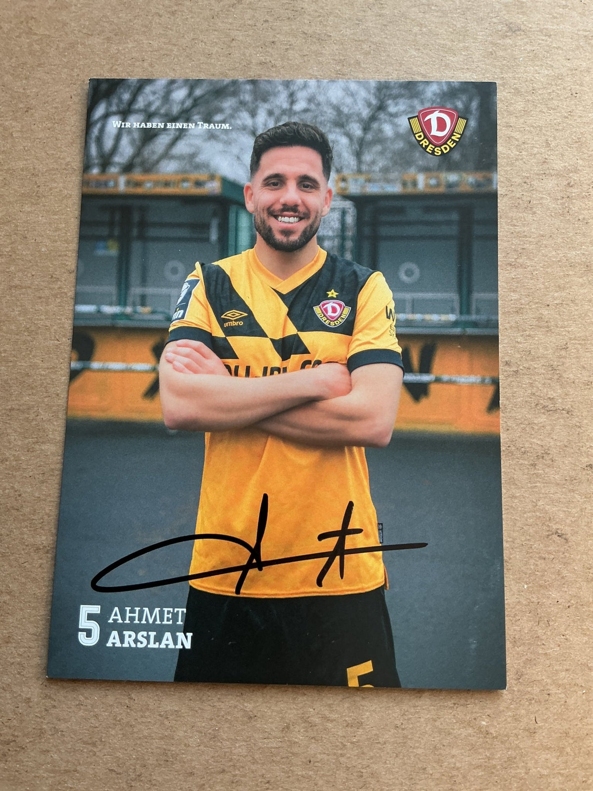 Ahmet Arslan, Germany 🇩🇪 Dynamo Dresden 2023/24 hand signed - Autographs-World