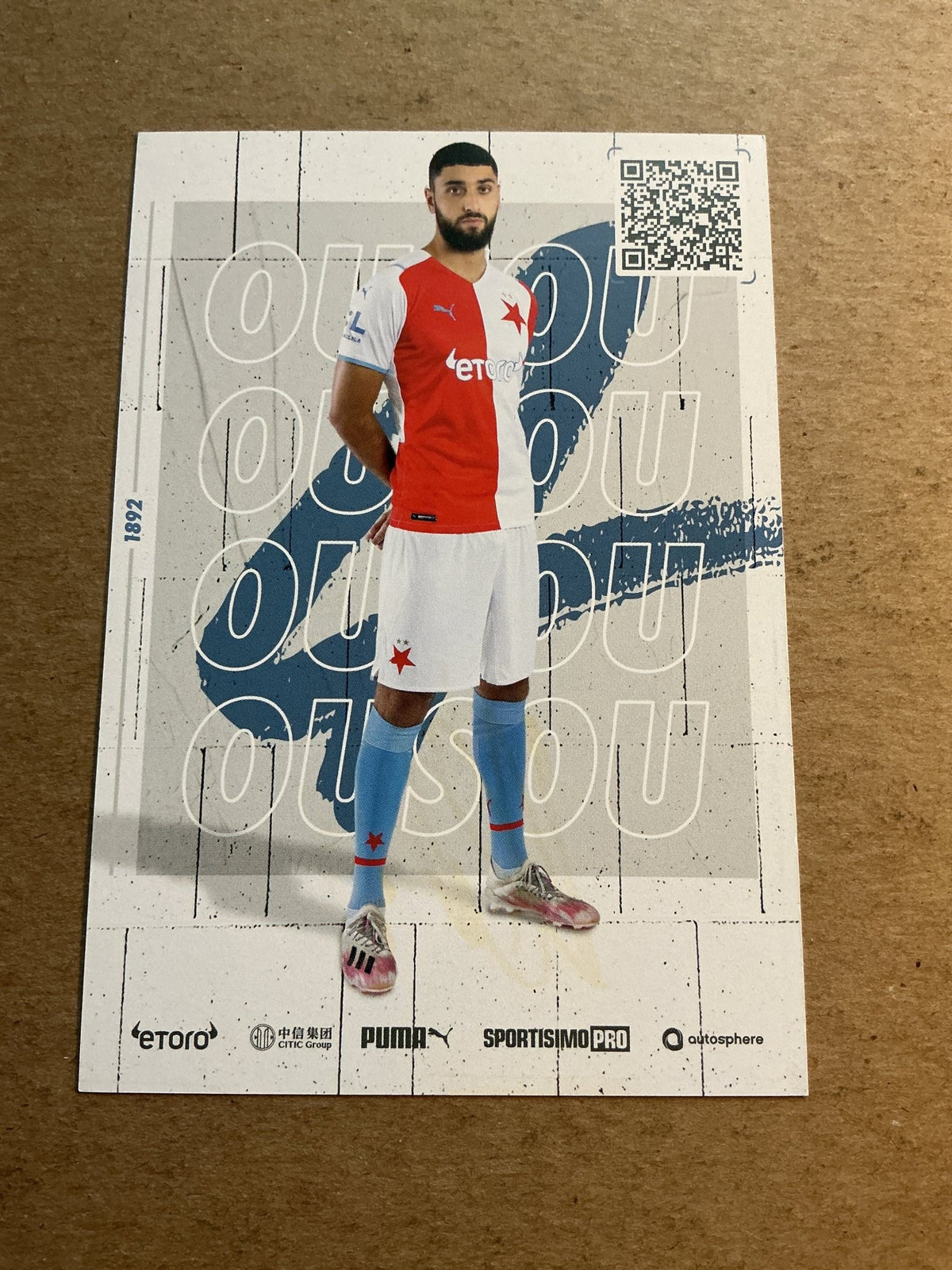 Aiham Ousou, Sweden 🇸🇪 SK Slavia Prague 2021/22 hand signed - Autographs-World
