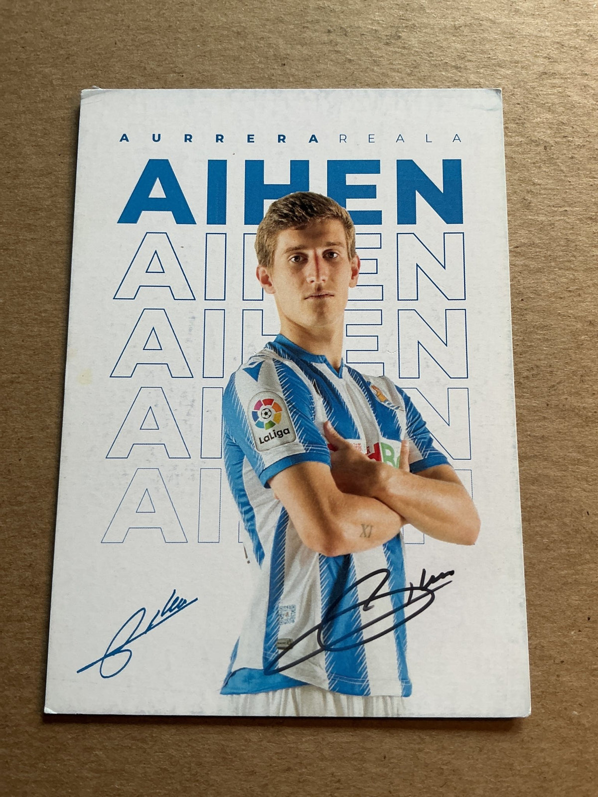 Aihen Munoz, Spain 🇪🇸 Real Sociedad 2019/20 hand signed - Autographs-World