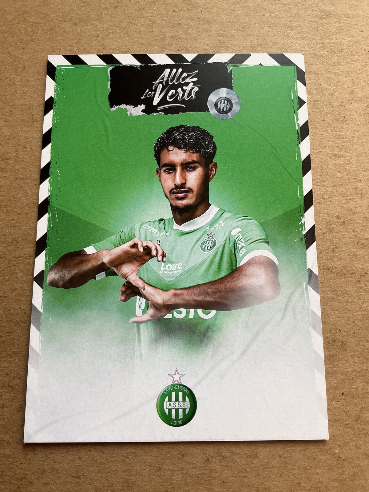 Aimen Mouffek, France 🇫🇷 AS Saint-Étienne 2020/21 hand signed - Autographs-World