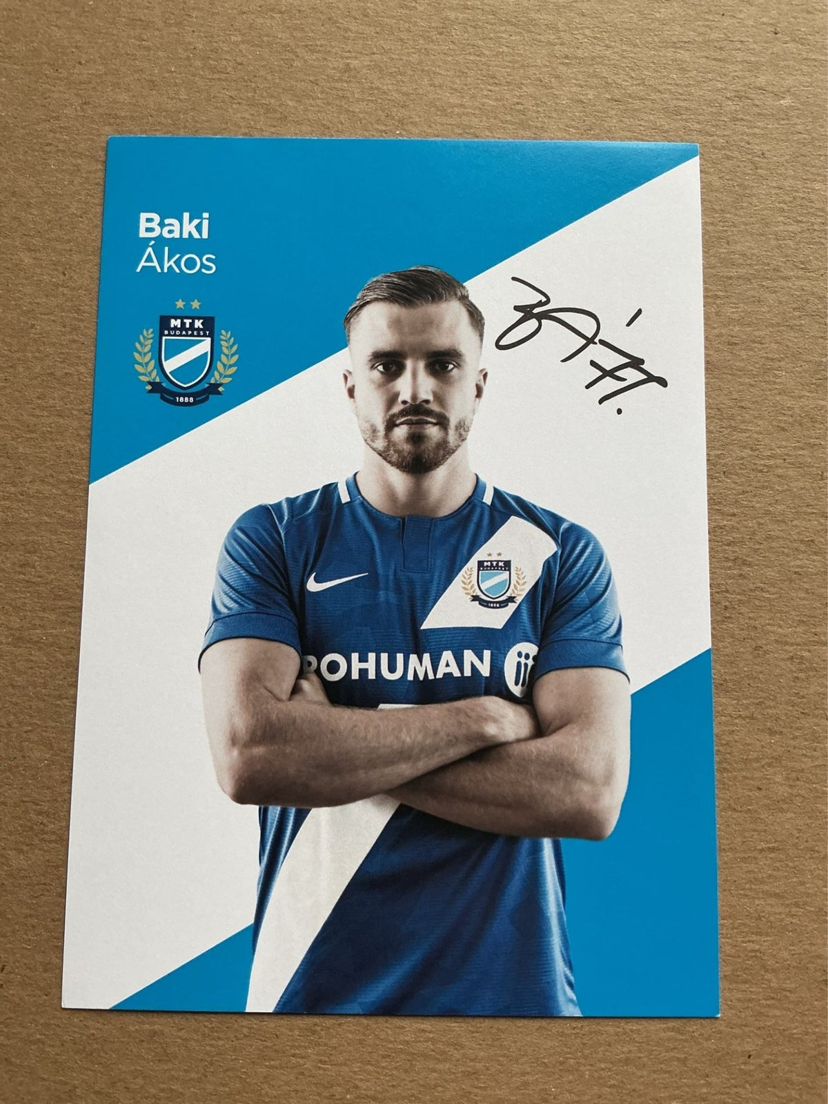 Ákos Baki, Hungary 🇭🇺 MTK Budapest FC 2019/20 hand signed - Autographs-World