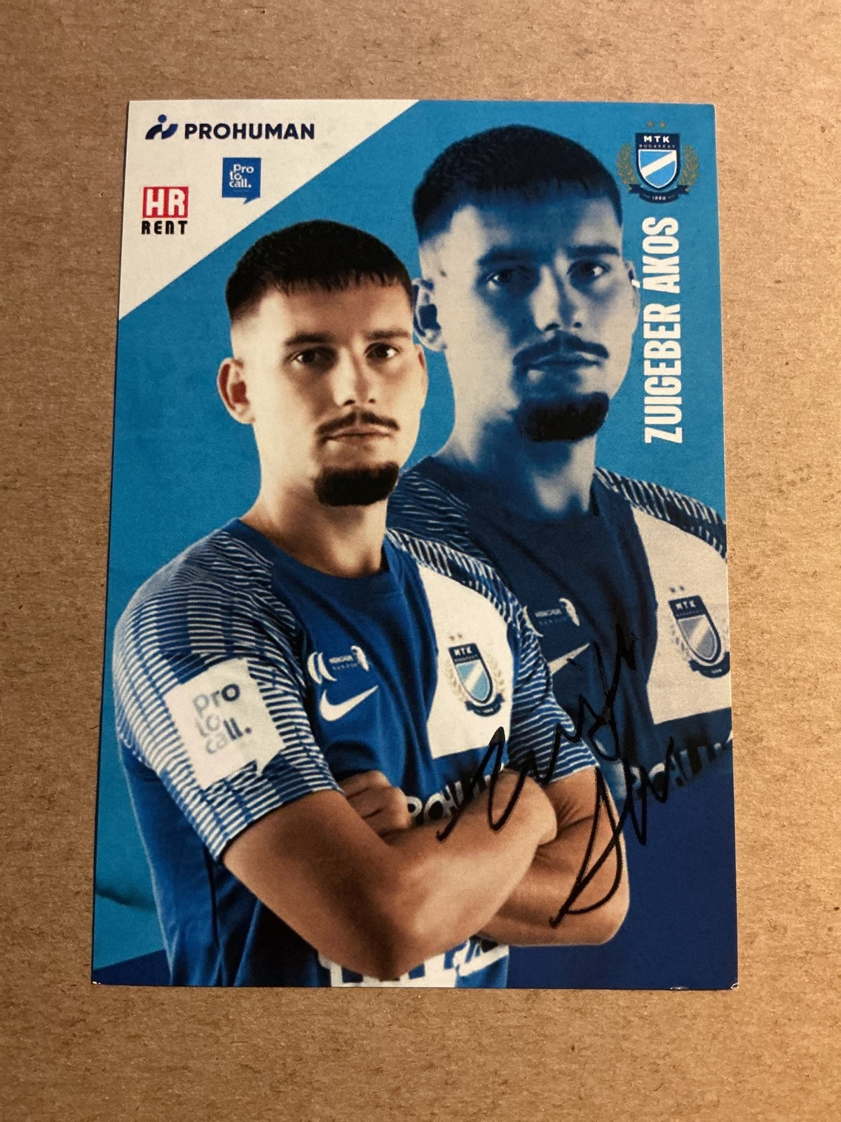 Ákos Zuigeber, Hungary 🇭🇺 MTK Budapest 2022/23 hand signed - Autographs-World