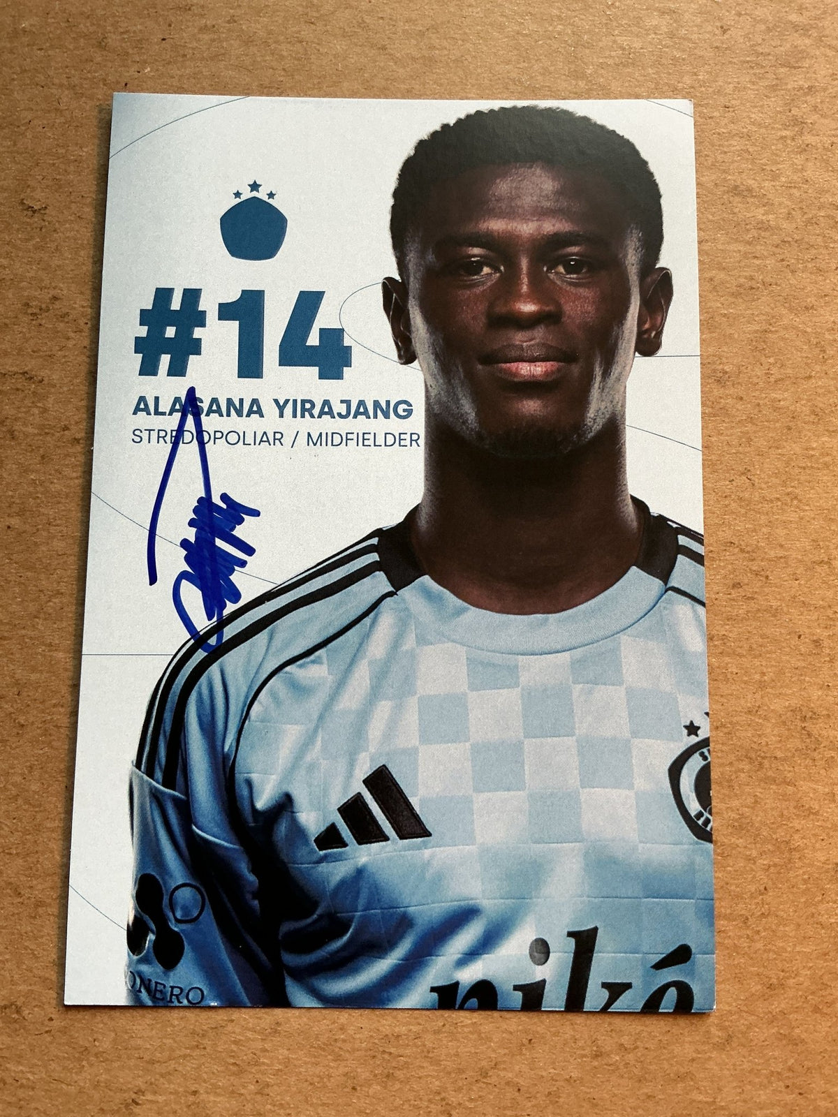 Alasana Yirajang, Gambia 🇬🇲 ŠK Slovan Bratislava 2025/26 hand signed - Autographs-World