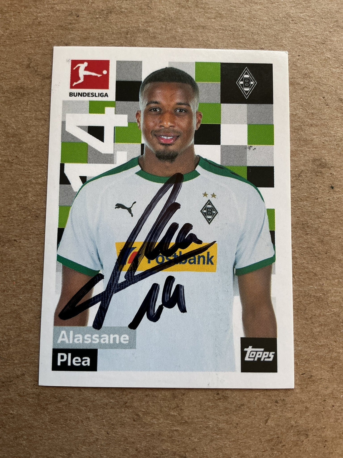 Alassane Plea, France 🇫🇷 Borussia Mönchengladbach 2018/19 Topps hand signed - Autographs-World