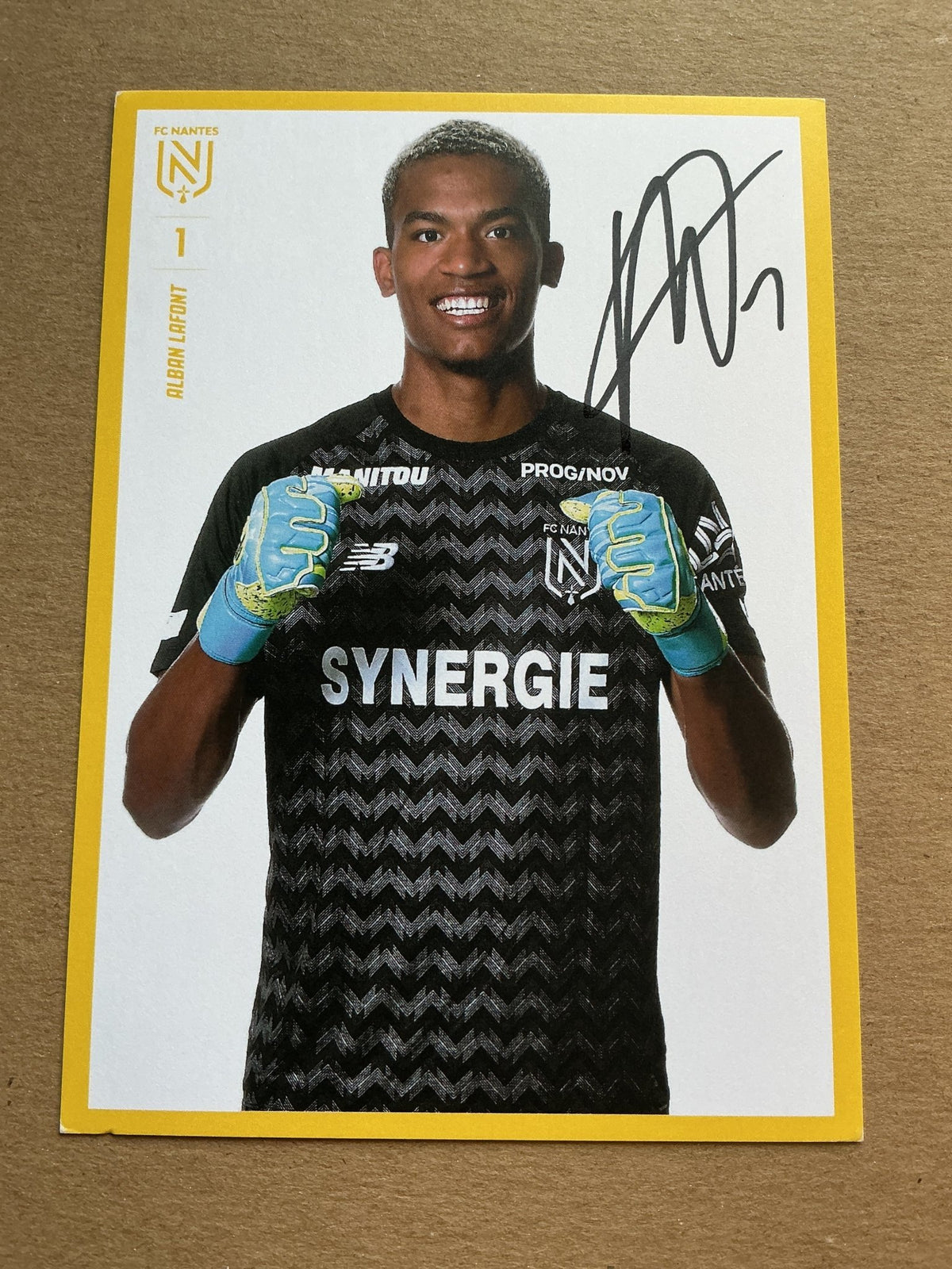 Alban Lafont, France 🇫🇷 FC Nantes 2019/20 hand signed - Autographs-World