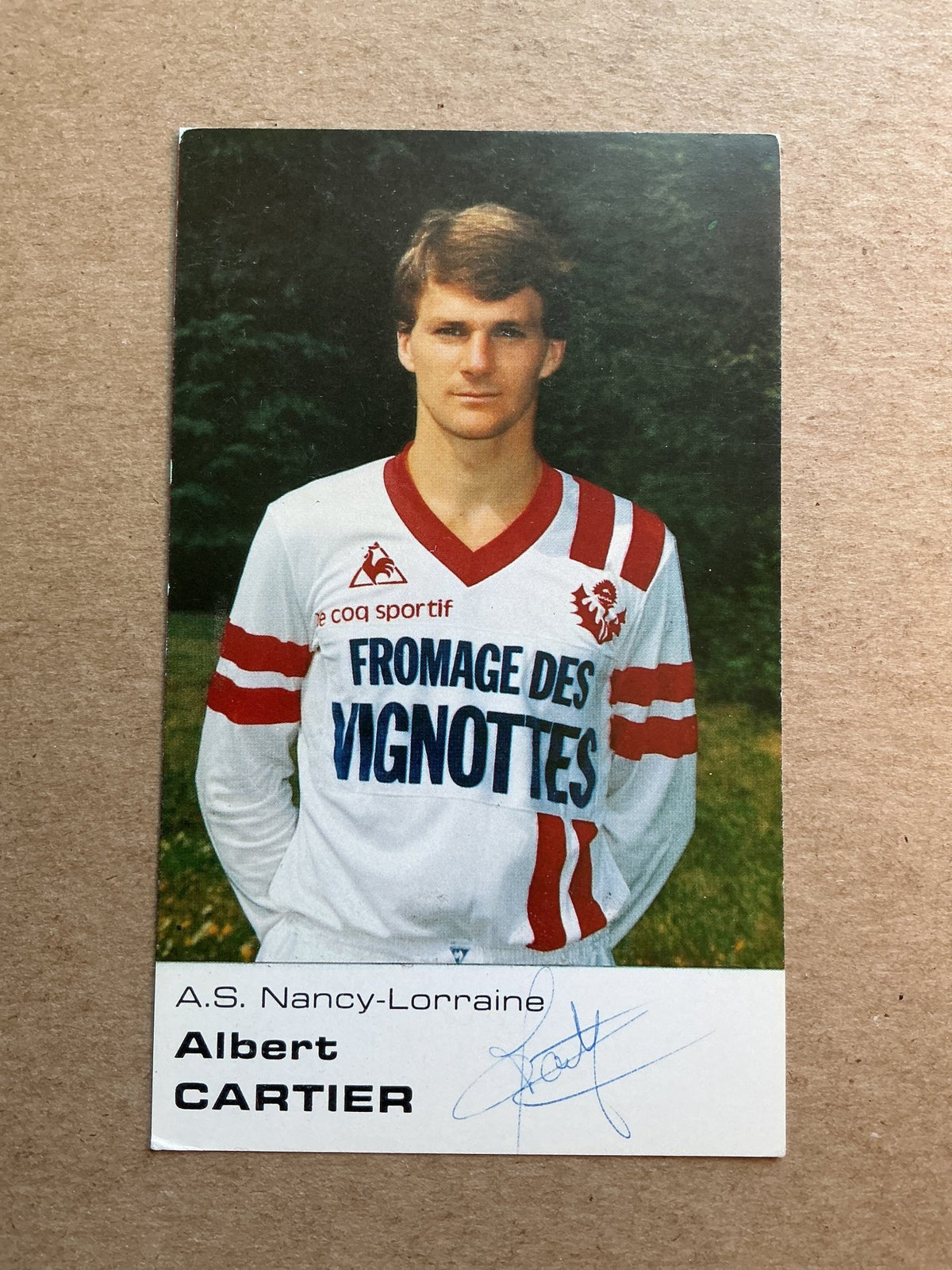 Albert Cartier, France 🇫🇷 AS Nancy 1986/87 hand signed - Autographs-World