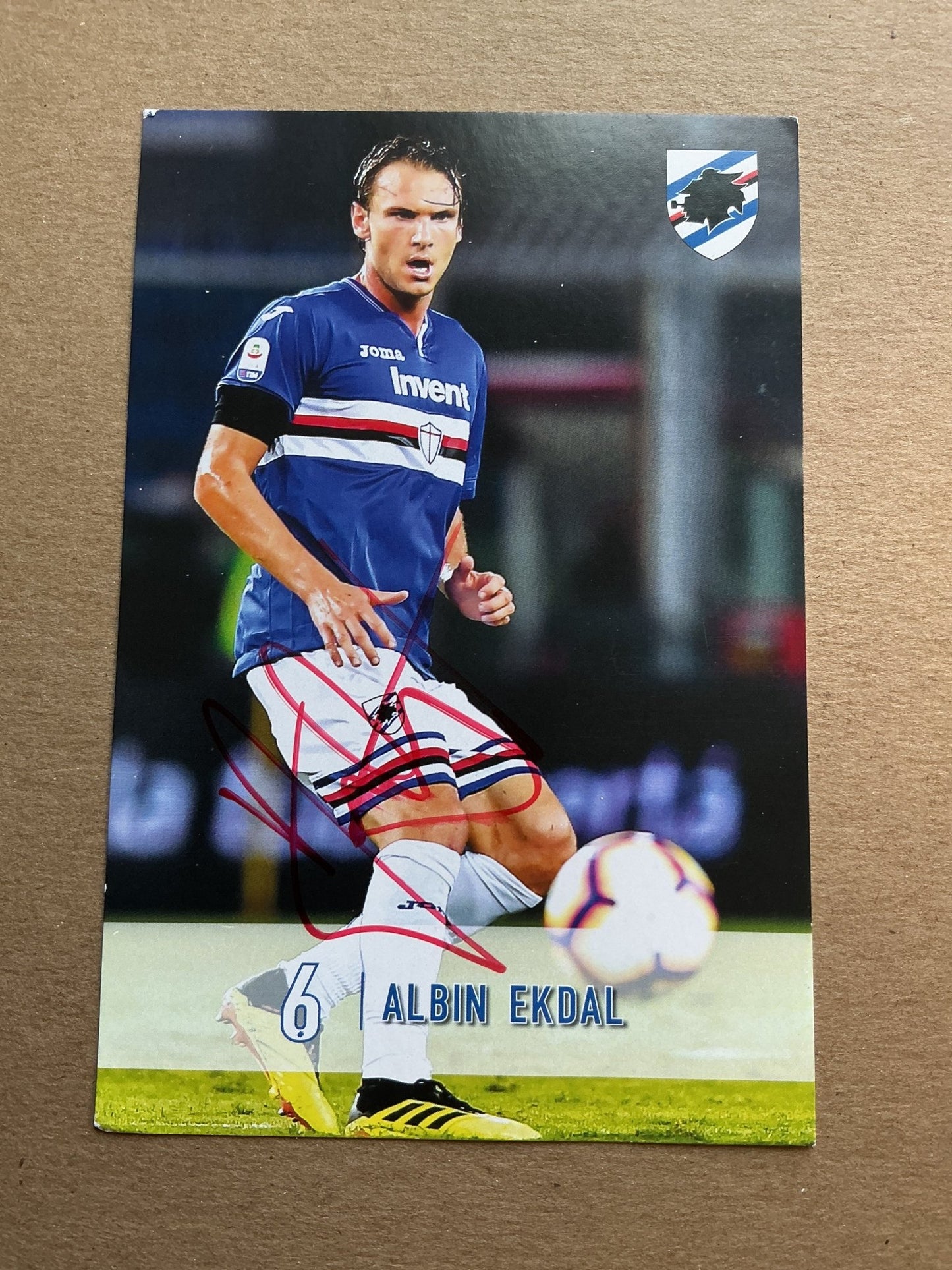 Albin Ekdal, Sweden 🇸🇪 UC Sampdoria 2019/20 hand signed - Autographs-World