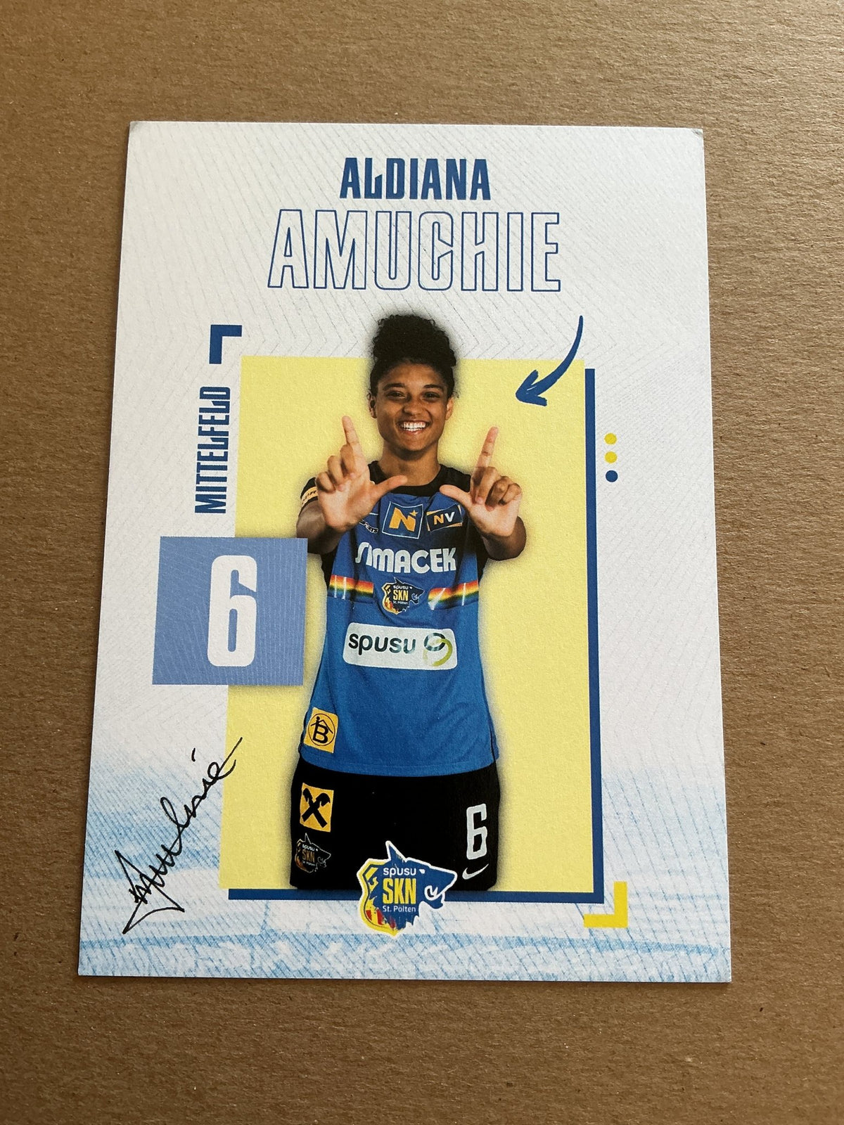 Aldiana Amuchie, Germany 🇩🇪 SKN St. Pölten 2023/24 hand signed - Autographs-World