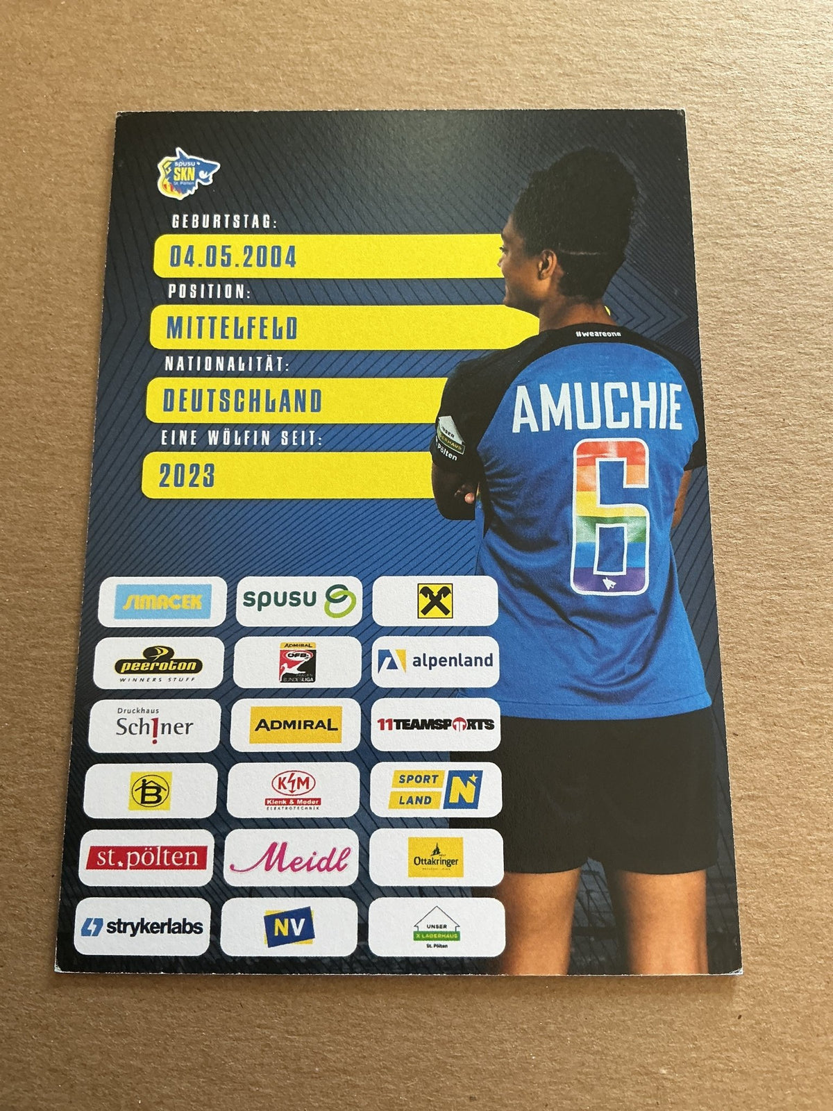 Aldiana Amuchie, Germany 🇩🇪 SKN St. Pölten 2023/24 hand signed - Autographs-World