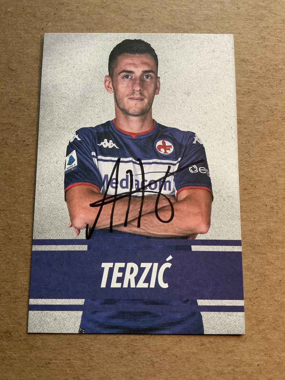 Aleksa Terzić, Serbia 🇷🇸 ACF Fiorentina 2021/22 hand signed - Autographs-World