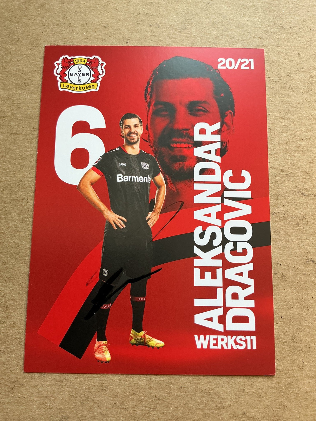 Aleksandar Dragovic, Austria 🇦🇹 Bayer 04 Leverkusen 2020/21 hand signed - Autographs-World