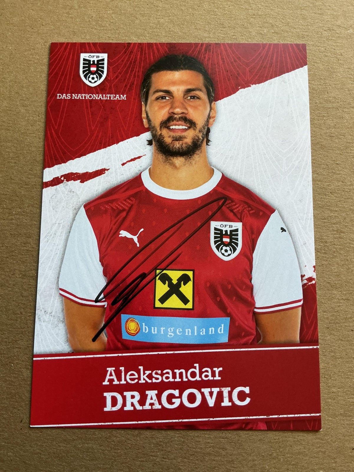 Aleksandar Dragovic, Austria 🇦🇹 UEFA Euro Cup 2020 hand signed - Autographs-World