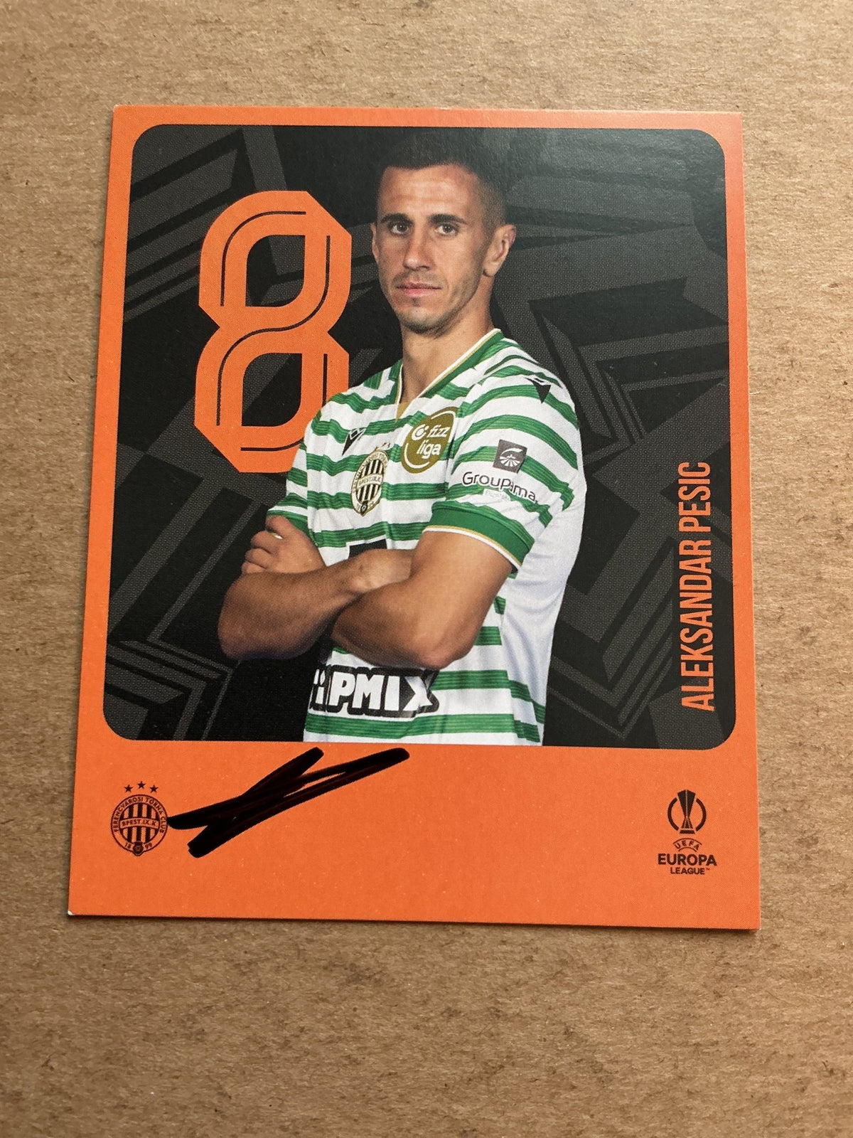 Aleksandar Pesić, Serbia 🇷🇸 Ferencvaros 2025/26 hand signed - Autographs-World