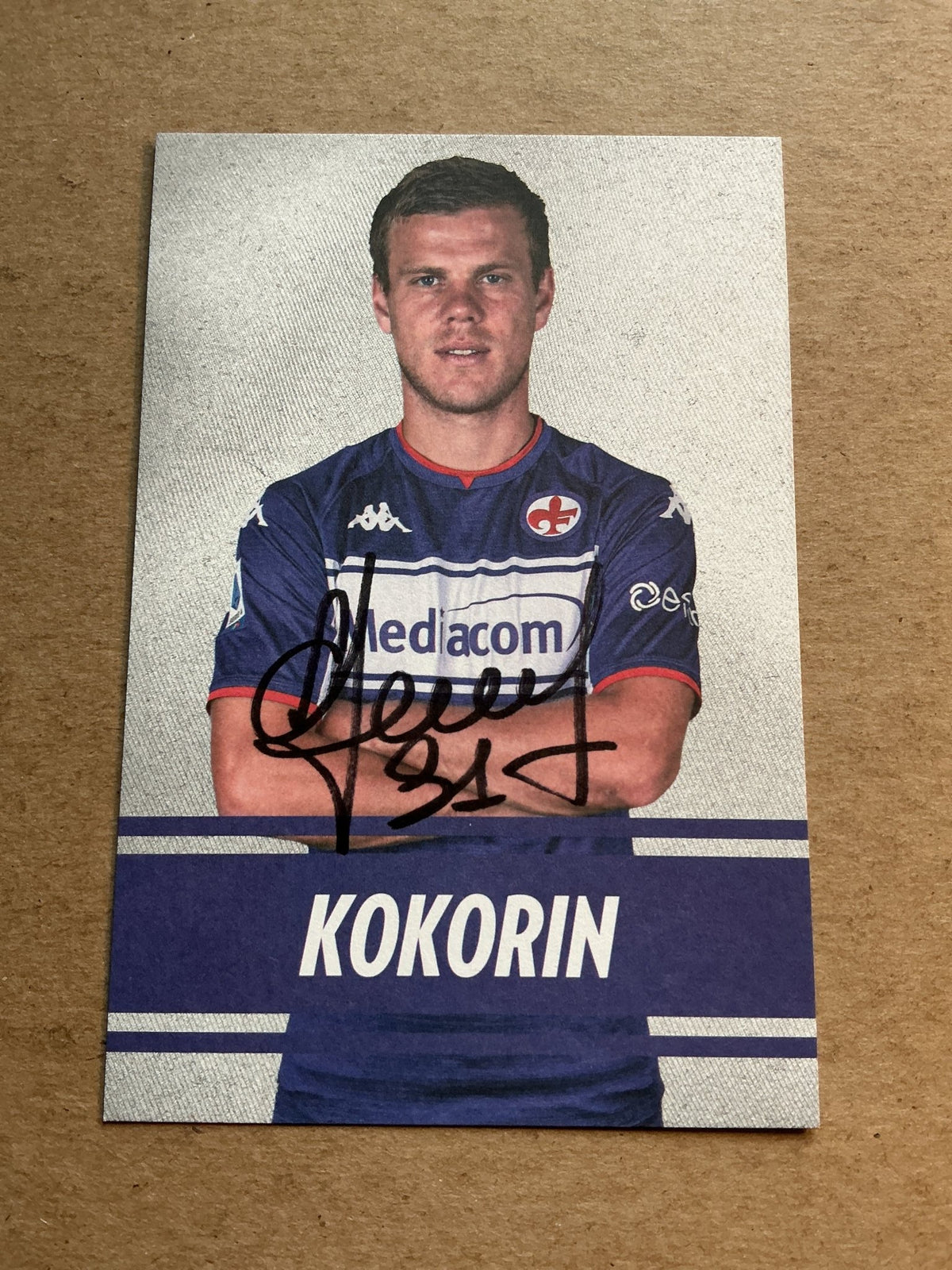 Aleksandr Kokorin, Russia 🇷🇺 ACF Fiorentina 2021/22 hand signed - Autographs-World