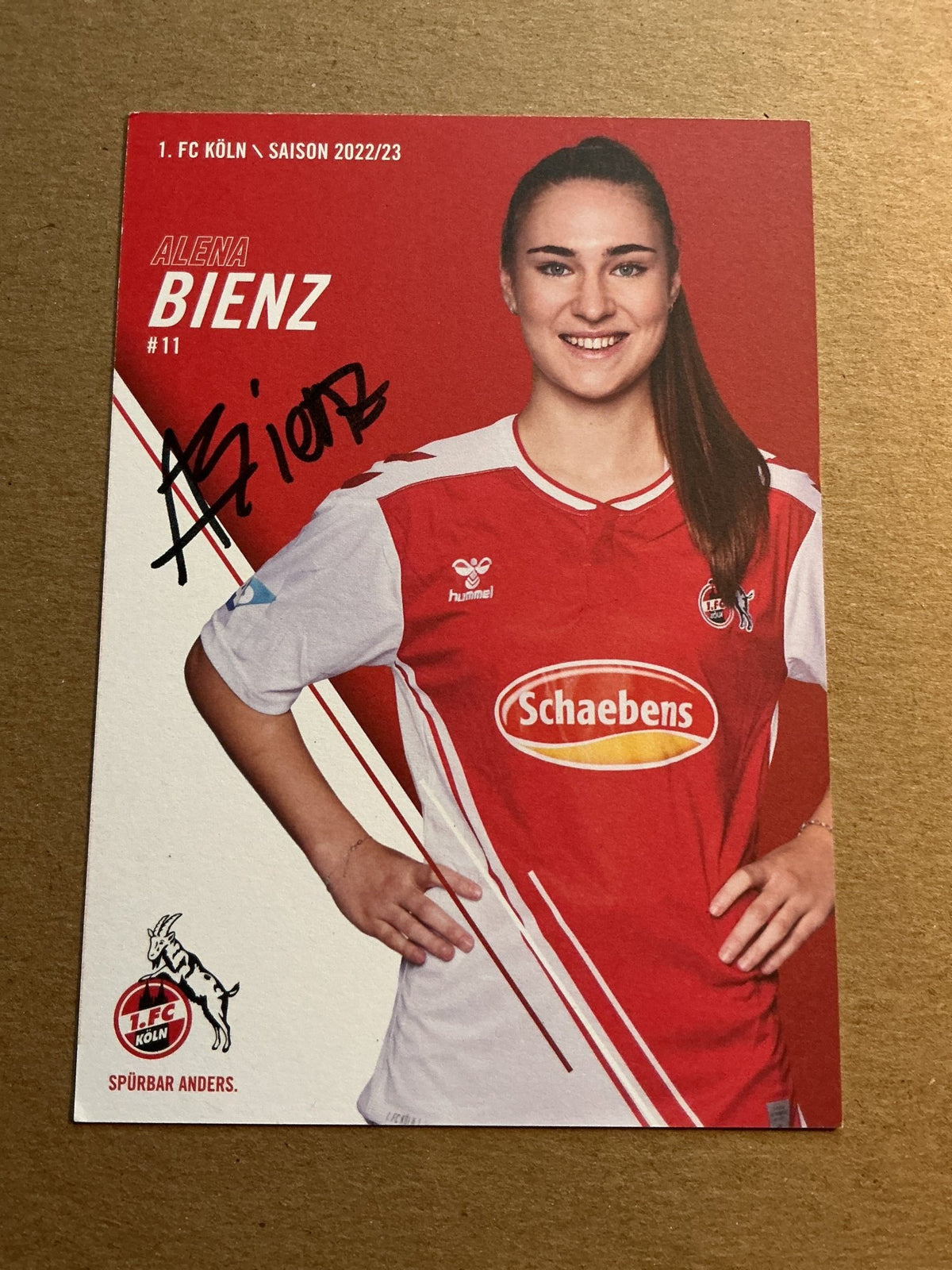 Alena Bienz, Switzerland 🇨🇭 1.FC Köln 2022/23 hand signed - Autographs-World