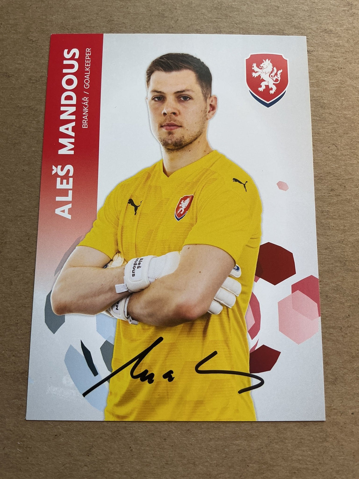 Aleš Mandous, Czech Republic 🇨🇿 UEFA Euro Cup 2020 hand signed - Autographs-World