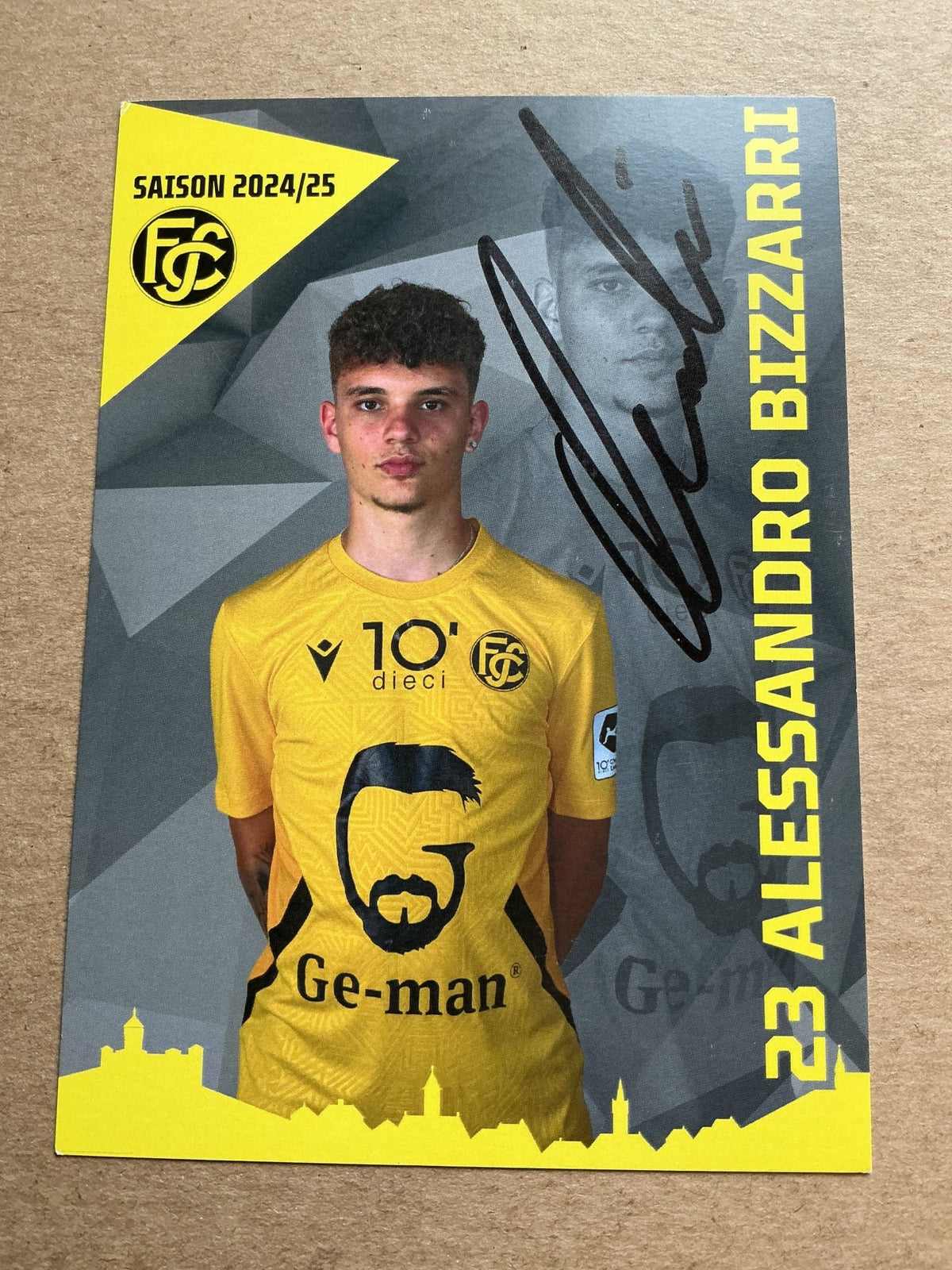 Alessandro Bizzarri, Italy 🇮🇹 FC Schaffhausen 2024/25 hand signed - Autographs-World