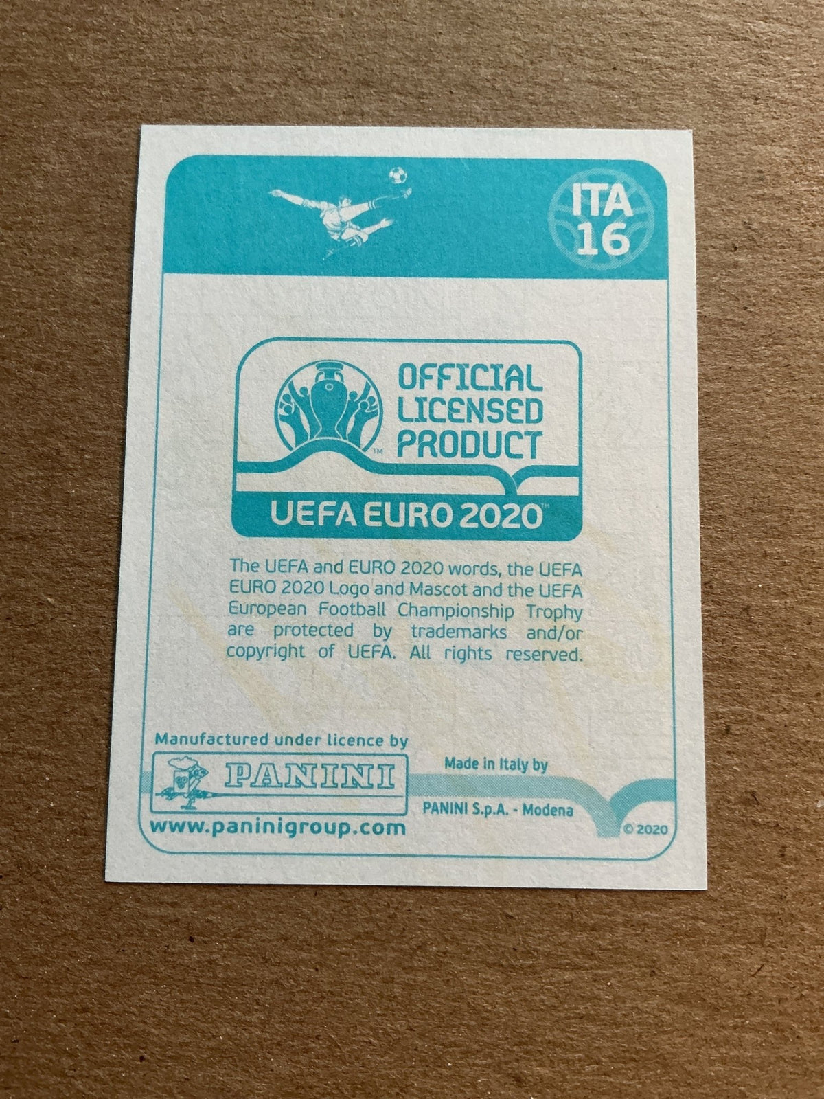 Alessandro Florenzi, Italy 🇮🇹 UEFA Euro 2020 Panini hand signed - Autographs-World
