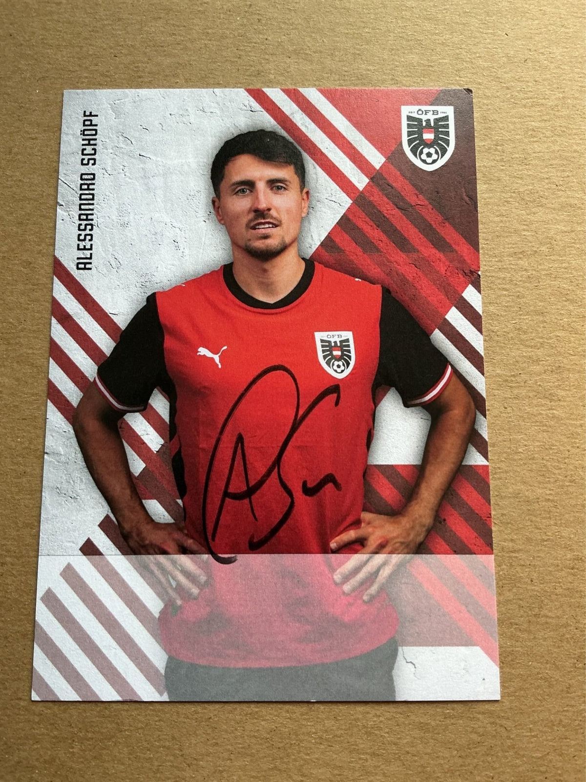 Alessandro Schöpf, Austria 🇦🇹 FIFA World Cup 2026 hand signed - Autographs-World