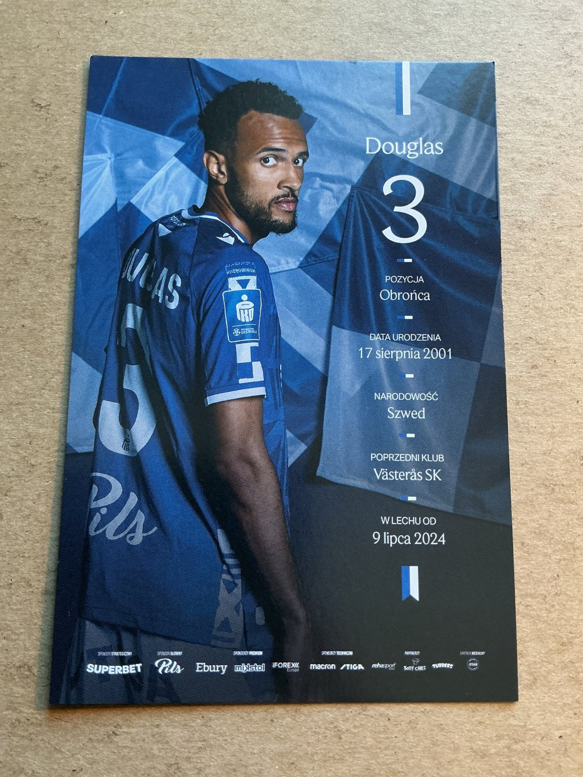 Alex Douglas, Sweden 🇸🇪 Lech Poznán 2025/26 hand signed - Autographs-World