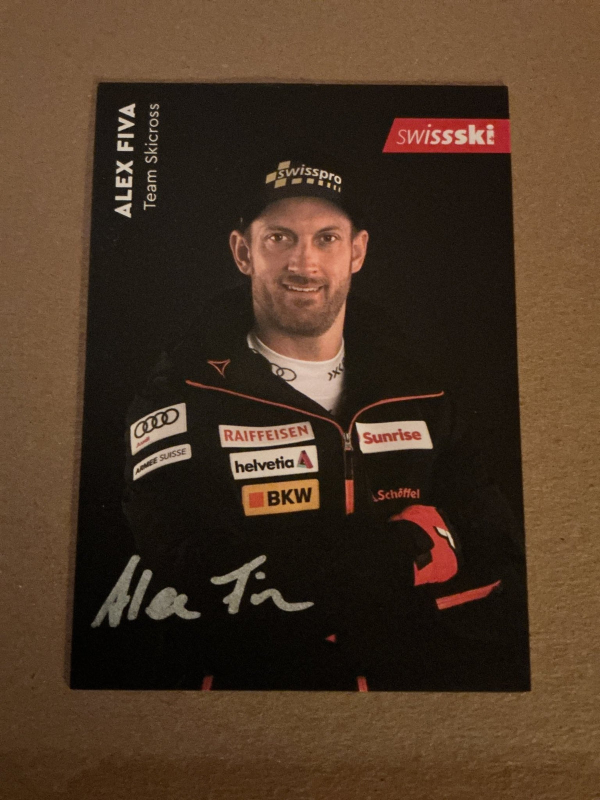 Alex Fiva, Switzerland 🇨🇭Ski Cross 2023/24 hand signed - Autographs-World