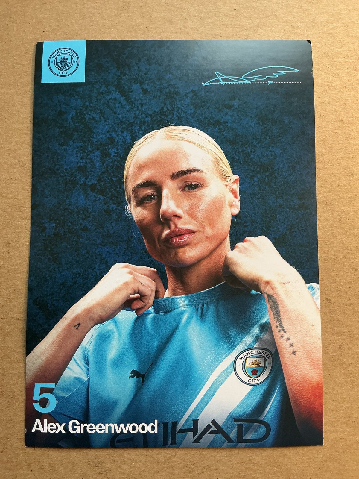 Alex Greenwood, England 🏴󠁧󠁢󠁥󠁮󠁧󠁿 Manchester City WFC 2025/26 unsigned - Autographs-World