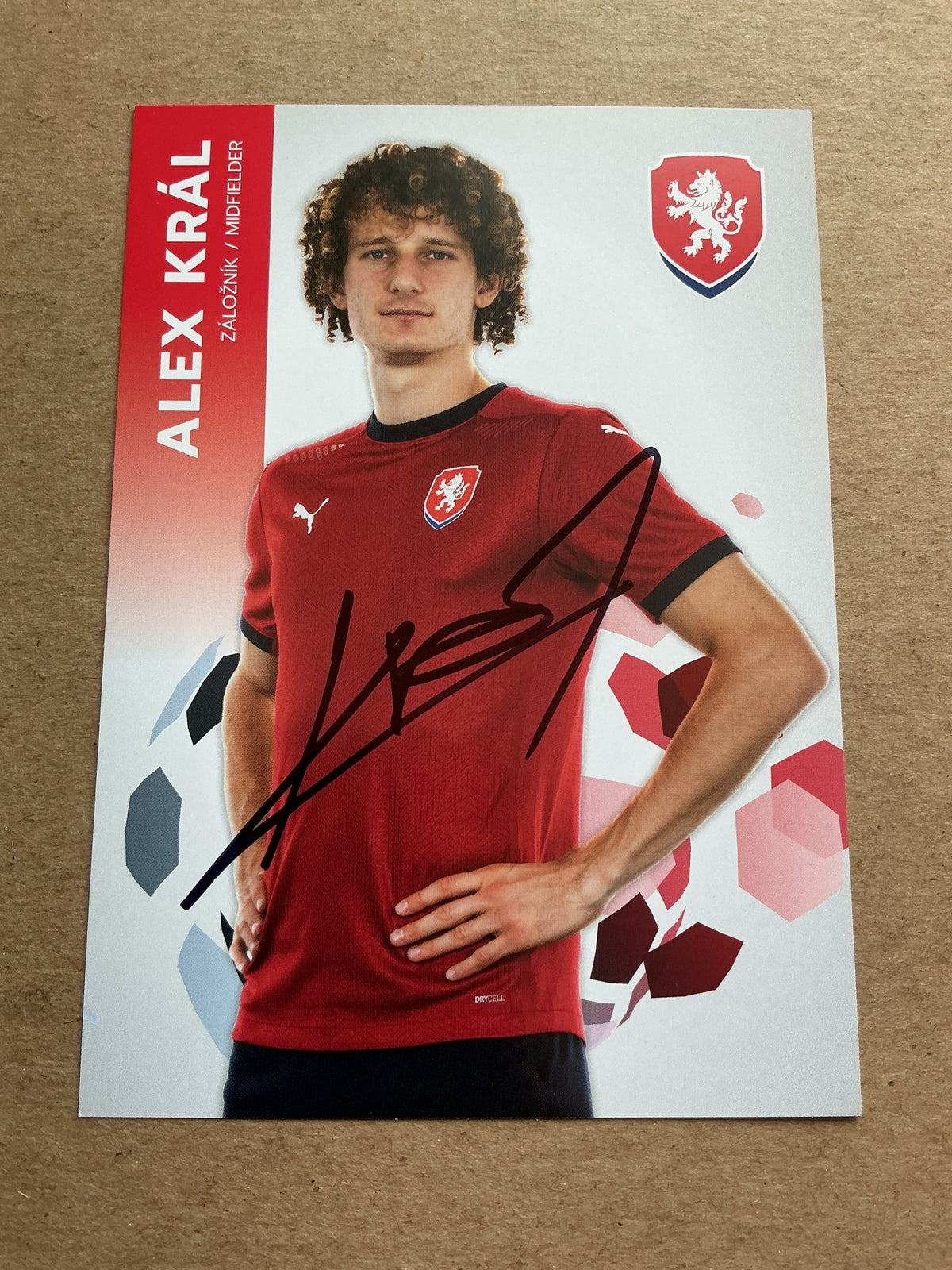 Alex Král, Czech Republic 🇨🇿 UEFA Euro Cup 2020 hand signed - Autographs-World