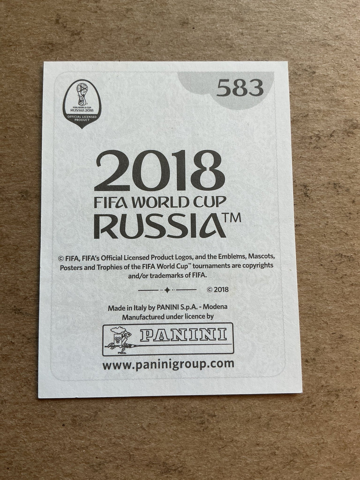 Alex Oxlade-Chamberlain, England 🏴󠁧󠁢󠁥󠁮󠁧󠁿 FIFA World Cup 2018 Panini hand signed - Autographs-World