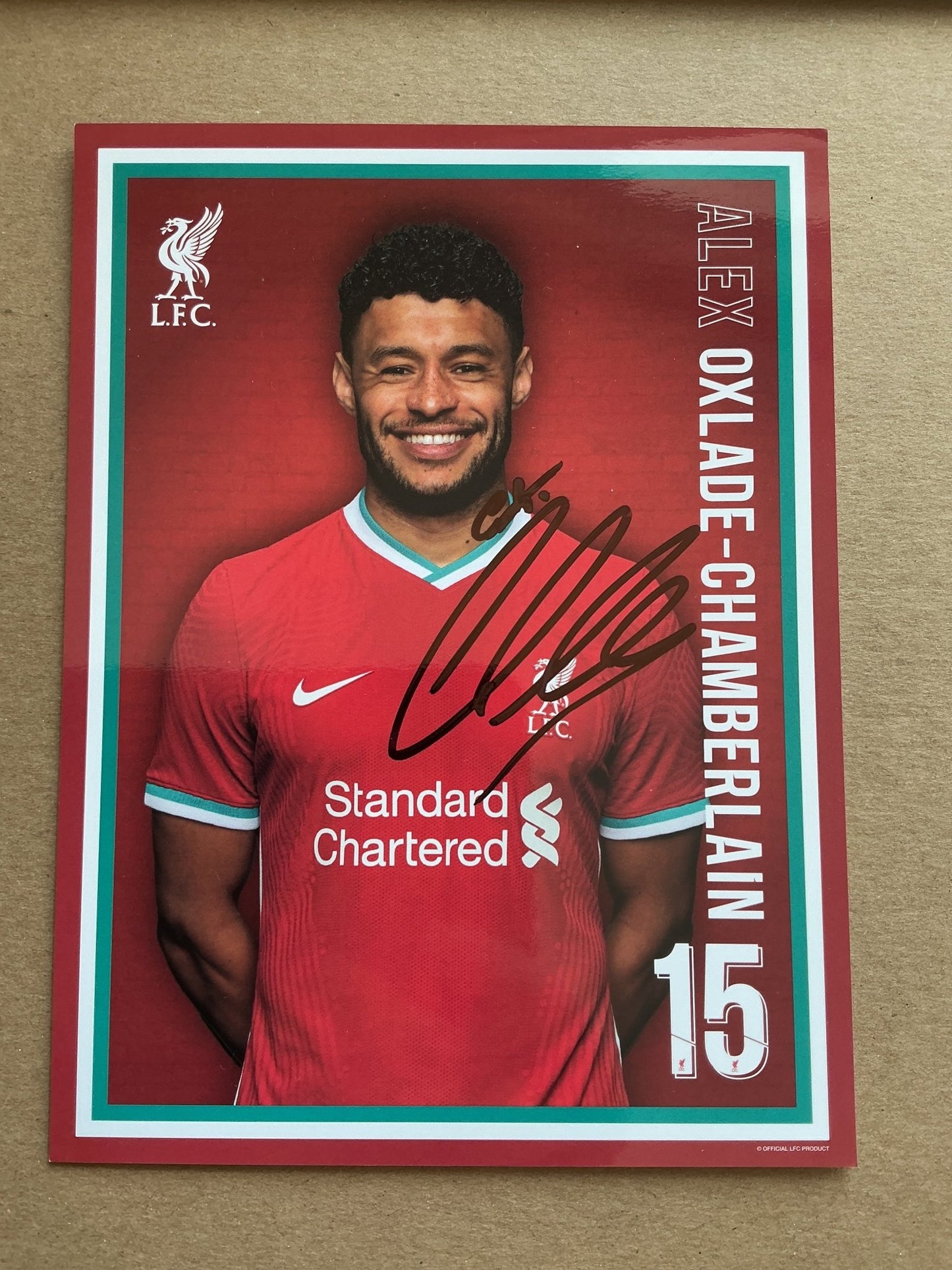 Alex Oxlade-Chamberlain, England 🏴󠁧󠁢󠁥󠁮󠁧󠁿 Liverpool FC 2020/21 hand signed - Autographs-World