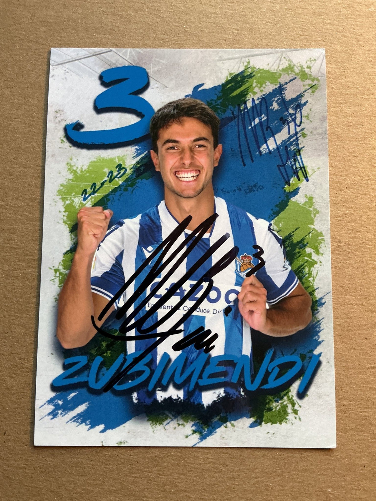 Álex Sola, Spain 🇪🇸 Real Sociedad 2022/23 hand signed - Autographs-World